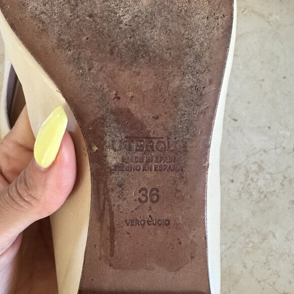 Italian Leather ballerinas Uterque with Stones 36 EU, 6 US - Picture 3 of 5